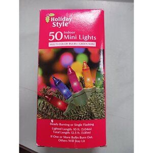 Holiday Style 50 Indoor Mini Lights NEW